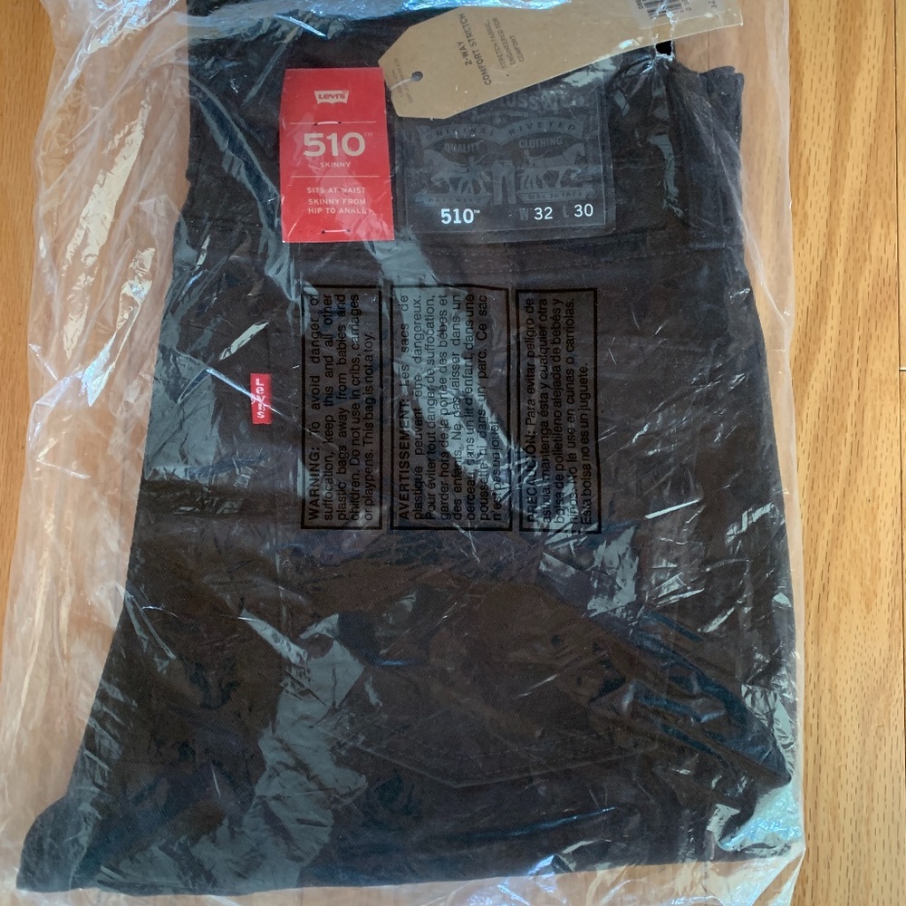 Levi's 510 Skinny Denim Jeans- Men's- 32W 30L BRAND NEW *NWT*